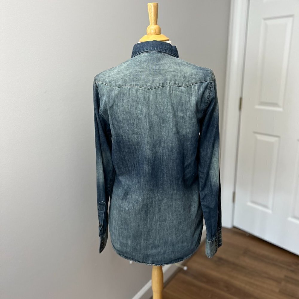 Broken Threads Denim Western Shirt Sz S - Picture 11 of 11